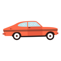 Obraz premium Old car flat