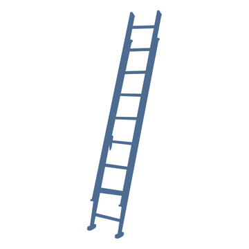 Straight up ladder silhouette