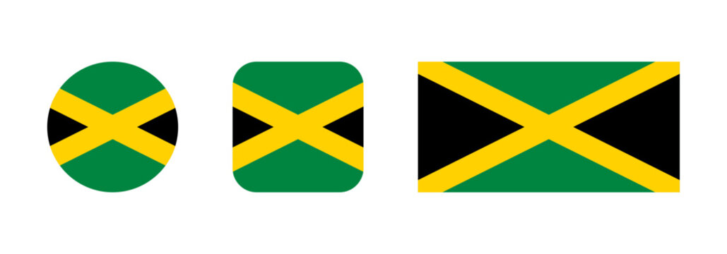 Jamaica flag icon set