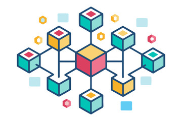 feature engineering blocks flow icon