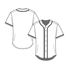 A blank white baseball jersey presented in front and back views