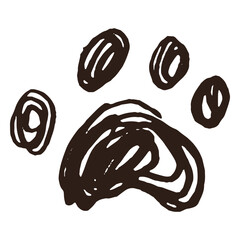 Doodle paw hand drawn © Vexels