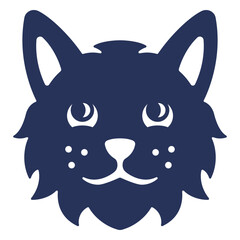 Filled stroke lynx head © Vexels