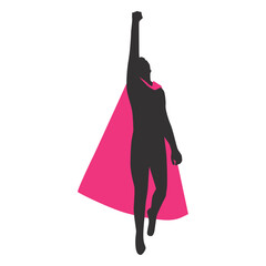 Flying superhero simple silhouette © Vexels