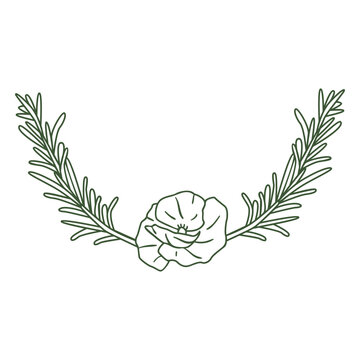 Anzac day leaves decoration