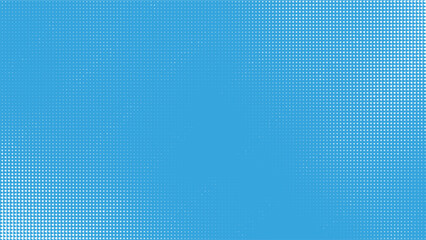 Fototapeta premium Blue halftone pattern background texture