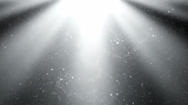 Dramatic spotlight shining down with dust particles, creating a sense of mystery and wonder.