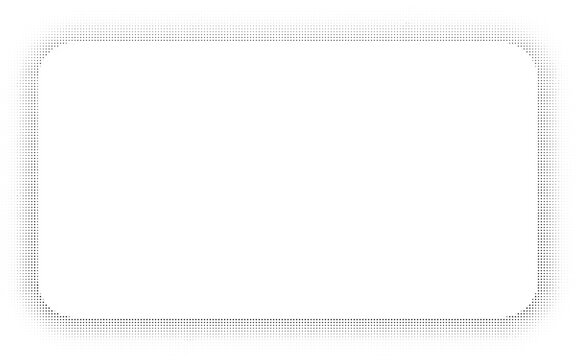Halftone rectangle frame with rounded corners