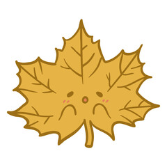 Naklejka premium Leaves cute