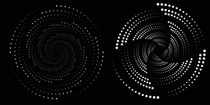 Spiral with gray colors lines as dynamic abstract vector background or logo or icon. spiral circle abstract dot spiral