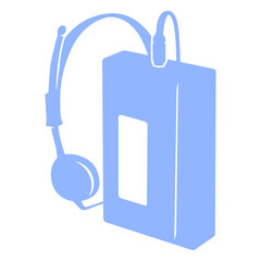 Obraz premium Vintage walkman cut out