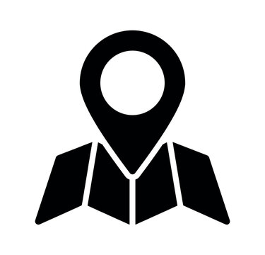 Location map pin icon vector illustration, navigation gps destination marker on transparent background