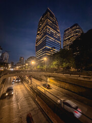 Sao Paulo Corporate Towers, in Villa Olympia, Sao Paulo, Brazil.