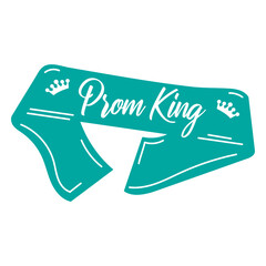 Sash prom king cut out