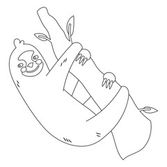 Naklejka premium Tree sloth animal