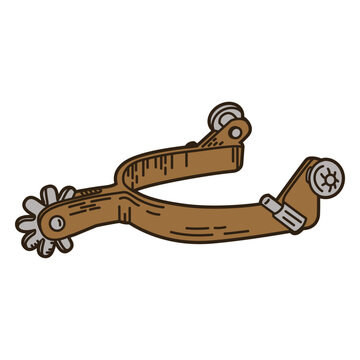 Wild west spur color stroke