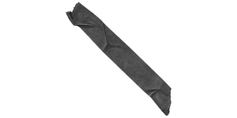 Obraz premium Dark mysterious subtle gray adhesive tape strip black background minimalist abstract texture art design isolated void