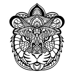 Mandala with feline shape © Vexels