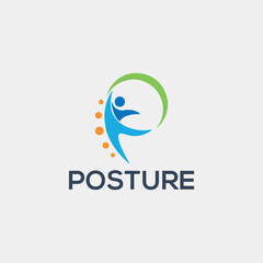 orthopedic healthcare logo design vector