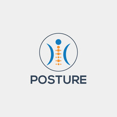 orthopedic healthcare logo design vector