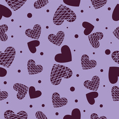 seamless pattern with hearts