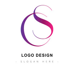 Modern Alphabet Logo Design Featuring Fluid Gradient of Pink and Purple Colors     for Creative Corporate Business Branding