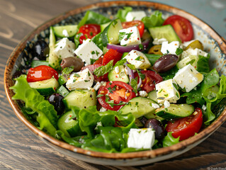 Mediterranean salad bowl