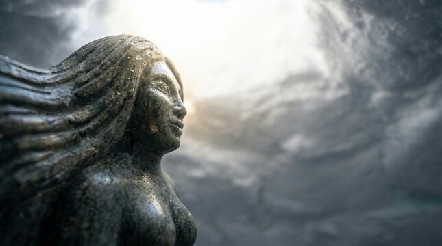 Sedna Inuit goddess soapstone sculpture