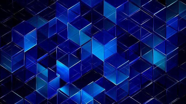 Abstract blue geometric pattern