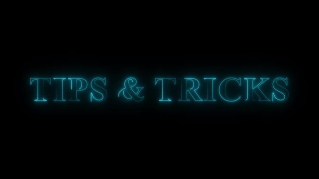 A torn red paper revealing tips and tricks to share a helpful learning message and spark a new idea. Motion graphics of text concept
