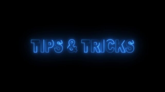 A torn red paper revealing tips and tricks to share a helpful learning message and spark a new idea. Motion graphics of text concept