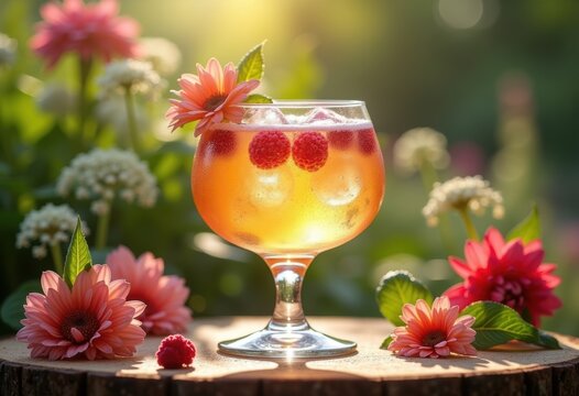 Botanical Garden Elderflower Cordial Sparkling Water Refreshment Nature Cafe Indoor Oasis