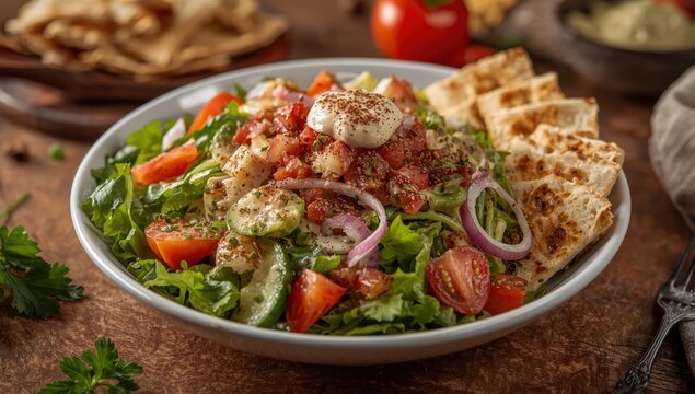 Lebanese Fattoush Salad