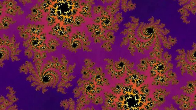 Zoom dans la fractale de Mandelbrot