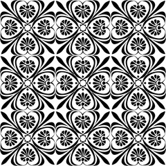 simple seamless abstract black and white pattern, texture