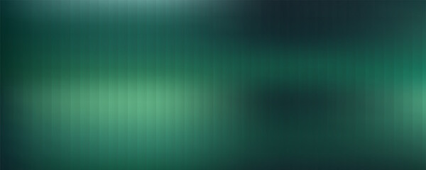 Dark green ribbed glass texture with glossy vertical waves and gradient reflections in abstract background design bg.
