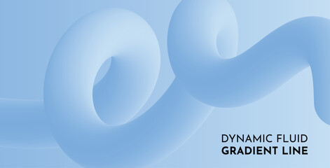 dynamic fluid gradient line, Abstract Blue dynamic style fluid lines background 