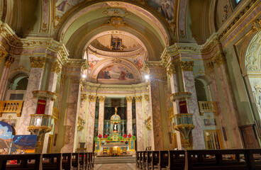 Fototapeta premium Church of Santa Grata Inter Vites in Upper Bergamo