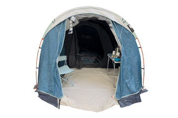 tourist tent isolated on a white background