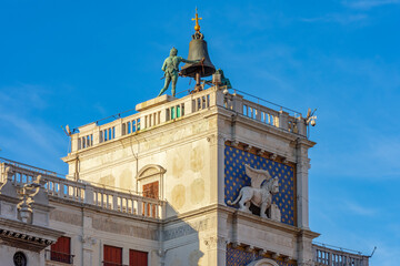 Fototapeta premium Astronomical clock tower on St. Mark's square in Venice, Italy