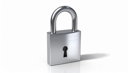 Fototapeta premium padlock isolated on white