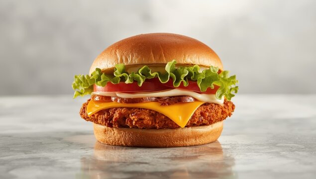 Ultimate sandwich: Mighty Zinger chicken burger!