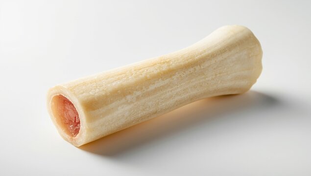 Uncooked beef marrow from bones