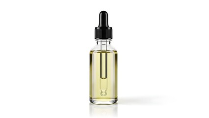 Naklejka premium Clear Glass Dropper Bottle for Serum and Essential Oil Packaging Mockup
