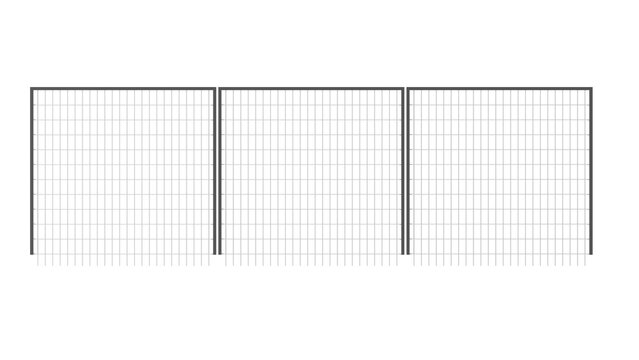 iron fence isolated