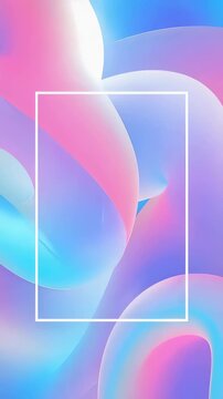 Abstract background with flowing shapes and gradient colors in blue, pink, and purple for modern graphic design Vertical video