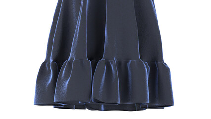 close up blue curtain