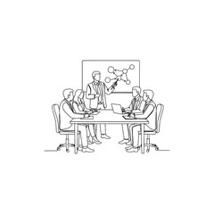 Obraz premium Corporate Business Strategy Discussion in Office