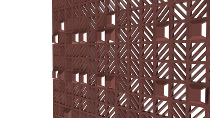 variety of metal facade