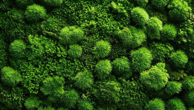 lush moss texture background velvety and vibrant green surface natural forest floor backdrop refreshing and invigorating